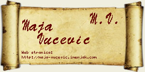 Maja Vučević vizit kartica